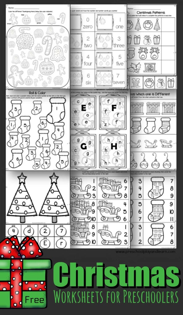 Ð free printable christmas worksheets for preschool