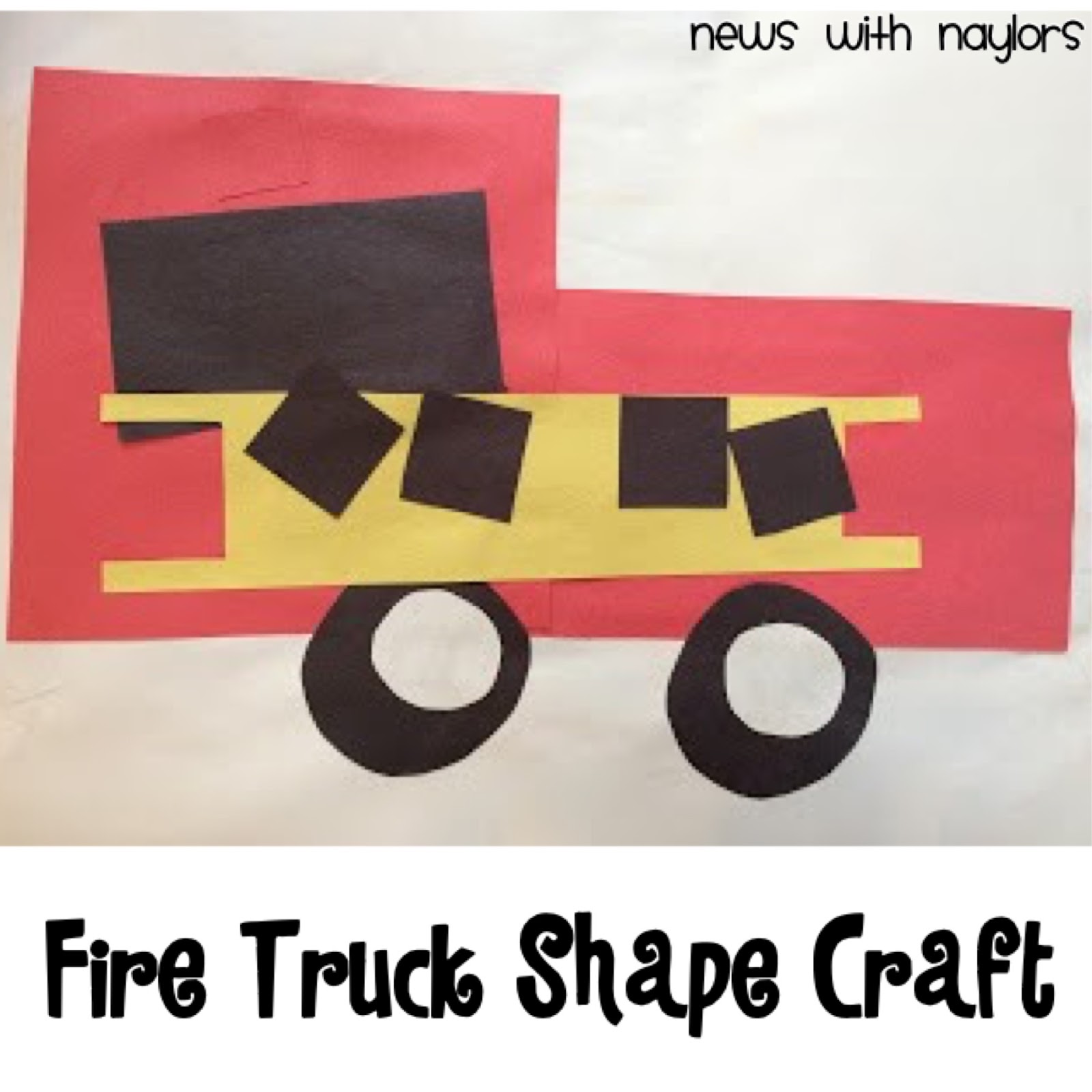 Letter f fire truck shape craft firefighter tot pack put out the fire visit a fire station day