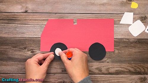 Fire truck craft free template