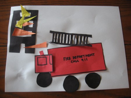 Fire truck craft