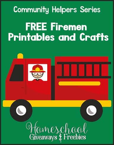 Munity helpers series free firemen printables and crafts
