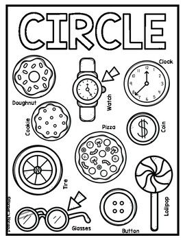 Shapes in everyday life coloring posters coloring posters shapes kids math worksheets