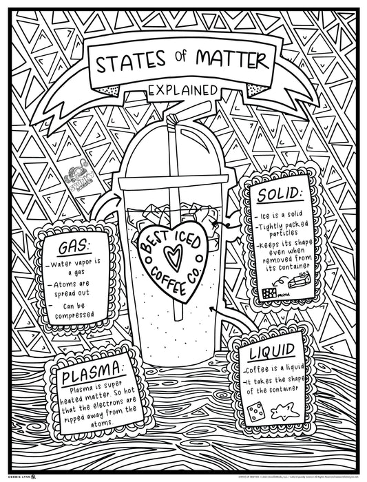 Spunky science giant coloring posters â debbie lynn