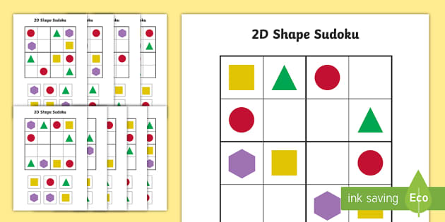 D shape sudoku teacher made
