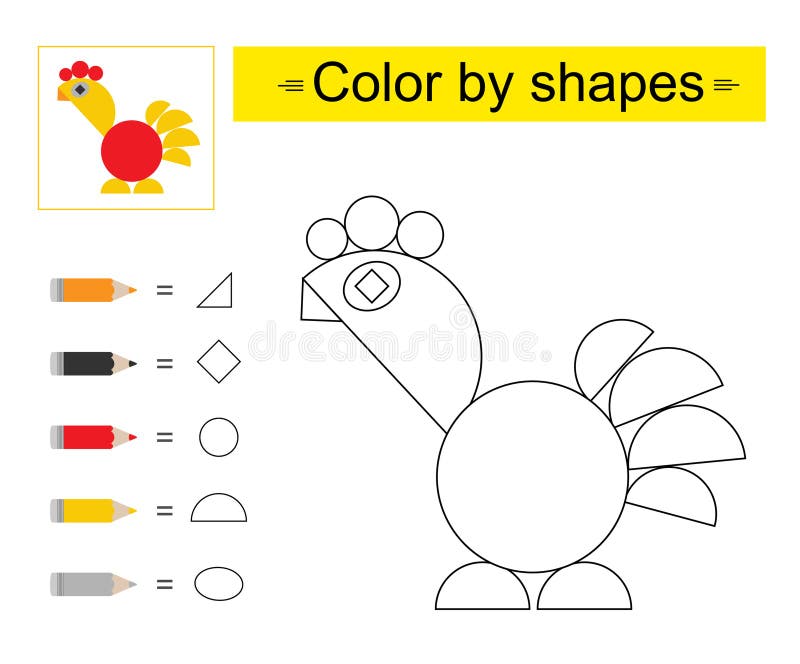 Coloring shapes stock illustrations â coloring shapes stock illustrations vectors clipart