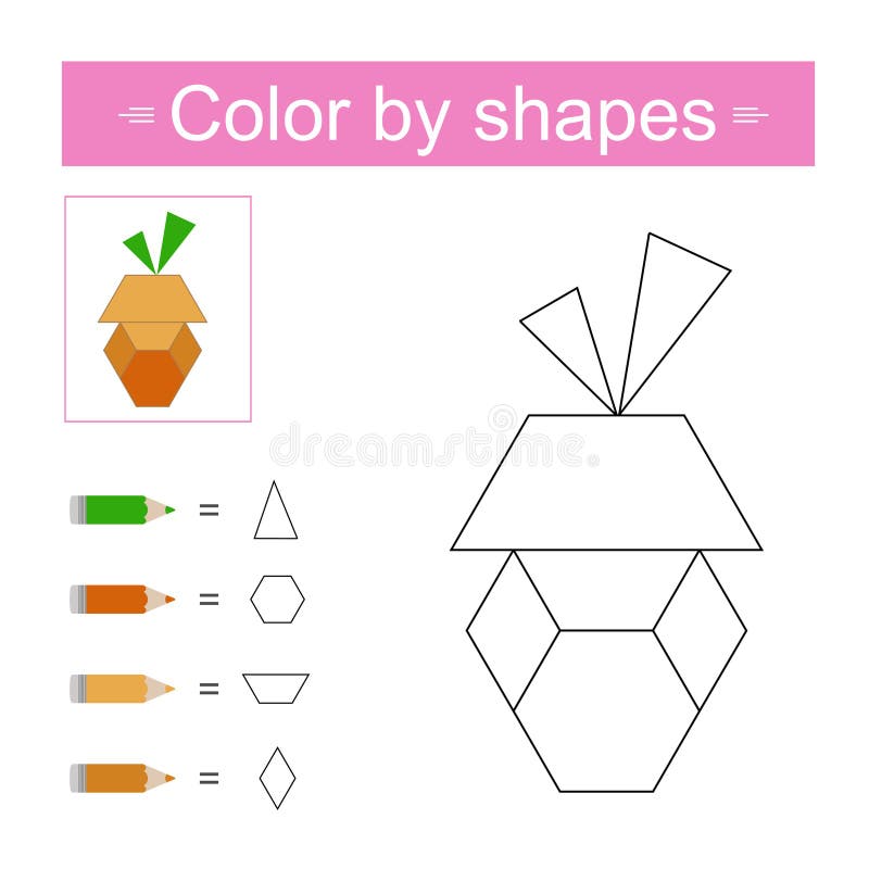 Coloring shapes stock illustrations â coloring shapes stock illustrations vectors clipart