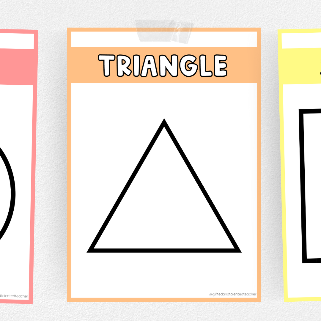D shape posters rainbow