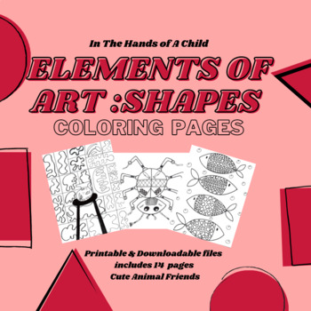 Elements of art shapes coloring pages by in the hands of a child