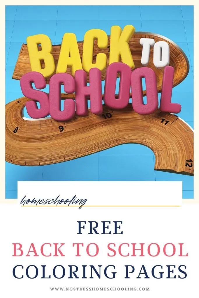 Free back to school coloring pages for preschool