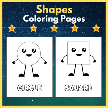 Shapes coloring pages for kids printable posters by your fellow teacher