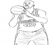 Shaquille oneal coloring page printable