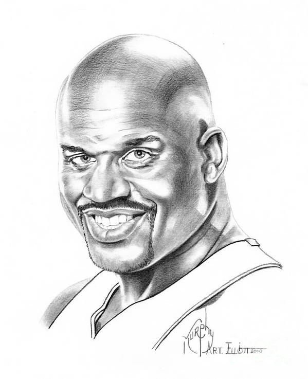 Shaquille oneal art print by murphy elliott