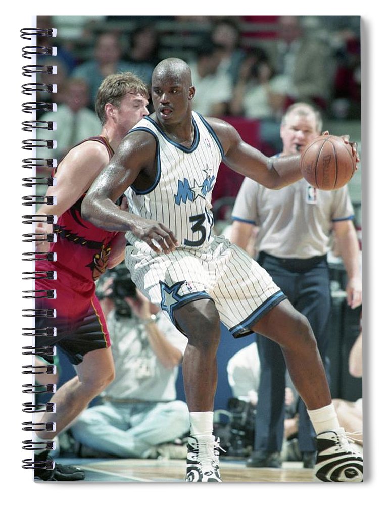 Shaquille oneal orlando magic spiral notebook by iconic sports gallery