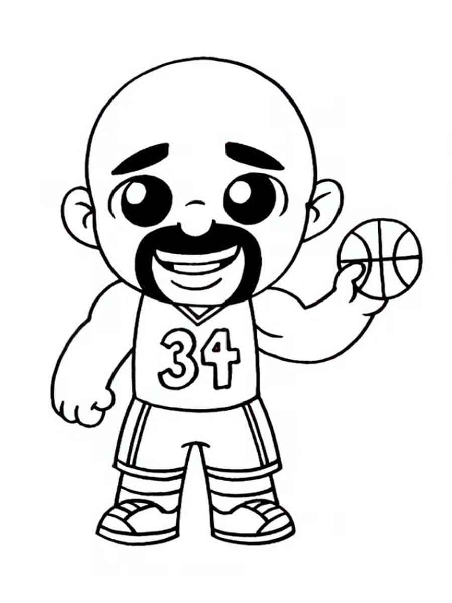 Shaquille oneal coloring pages