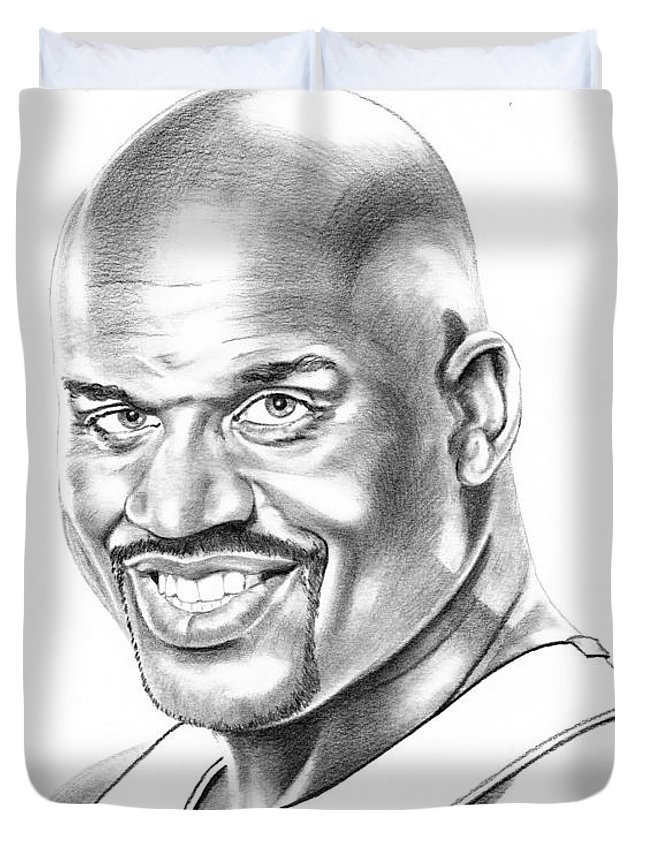 Shaquille oneal duvet cover by murphy elliott
