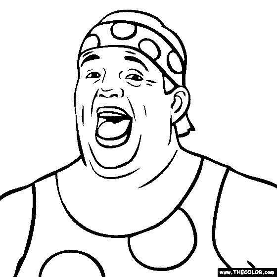 Dusty rhodes coloring page coloring pages online coloring pages people coloring pages