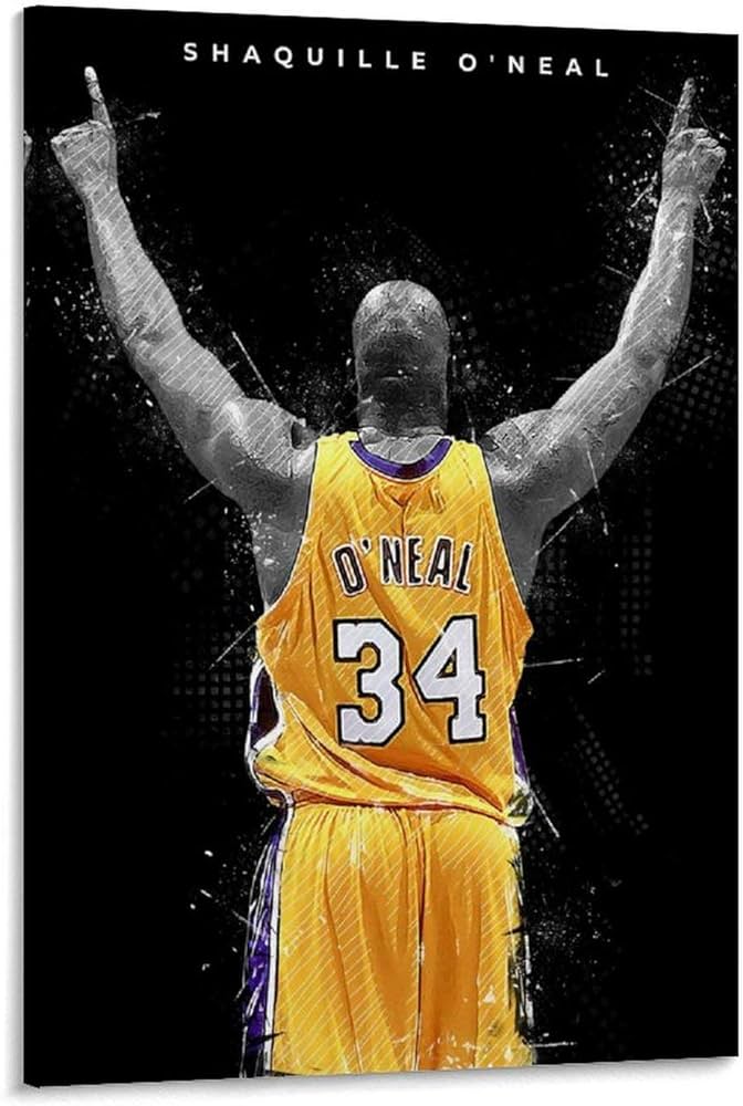 Liangbo shaquille o neal mate canvas art poster and wall art picture print morn family room cor poster x inches x cm home kitchen