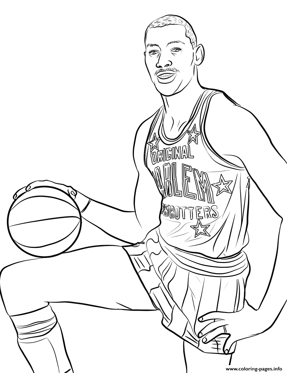 Wilt chamberlain coloring page printable