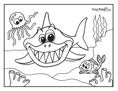 Shark coloring pages