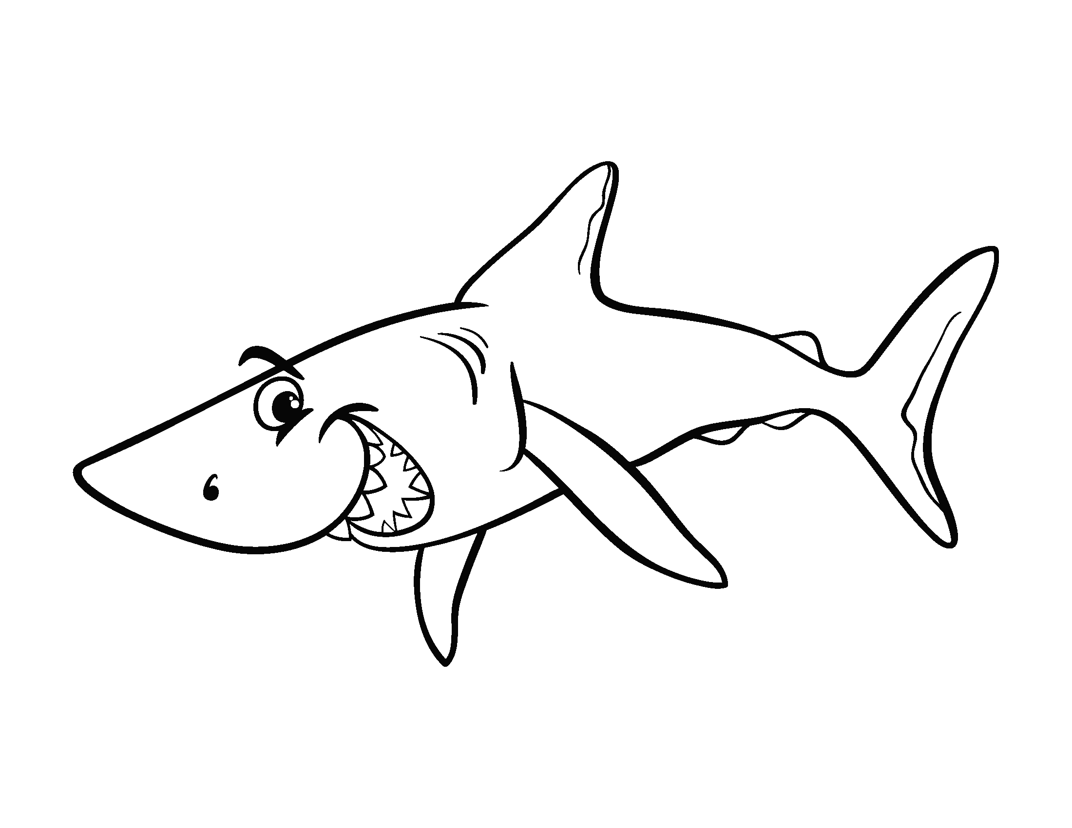 Shark coloring pages