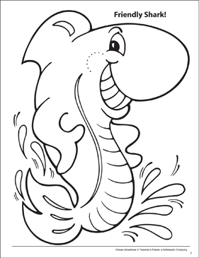 Down deep ocean adventure coloring page printable coloring pages