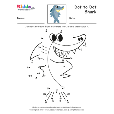 Free printable dot to dot pages