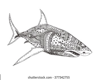 Shark zentangle images stock photos d objects vectors