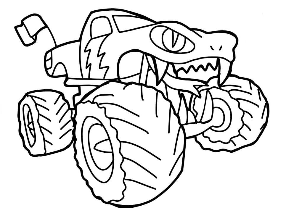 Monster truck coloring pages printable for kids wonder day â coloring pages for children and adults
