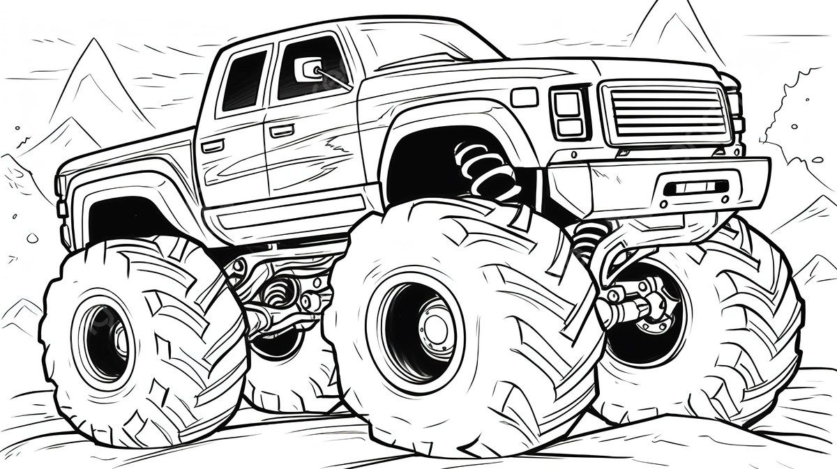 Monster truck coloring pages luxury best monster trucks coloring pages background monster truck coloring pictures monster truck background image and wallpaper for free download