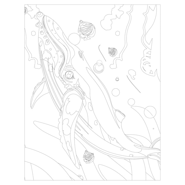 Premium vector printable shark coloring pages for kids