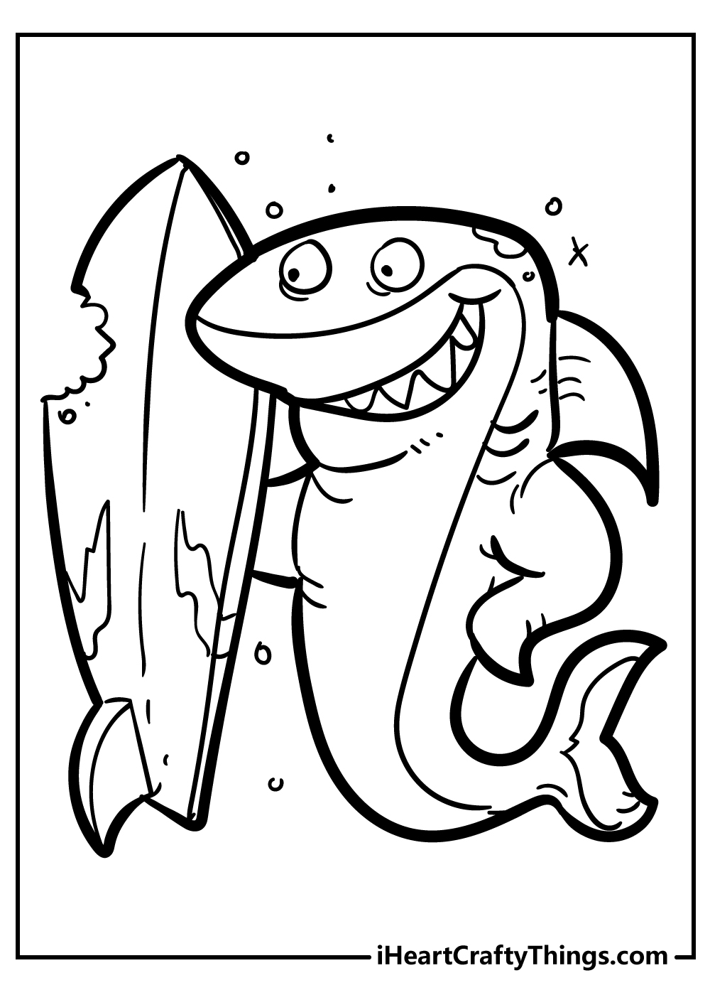 Shark coloring pages free printables