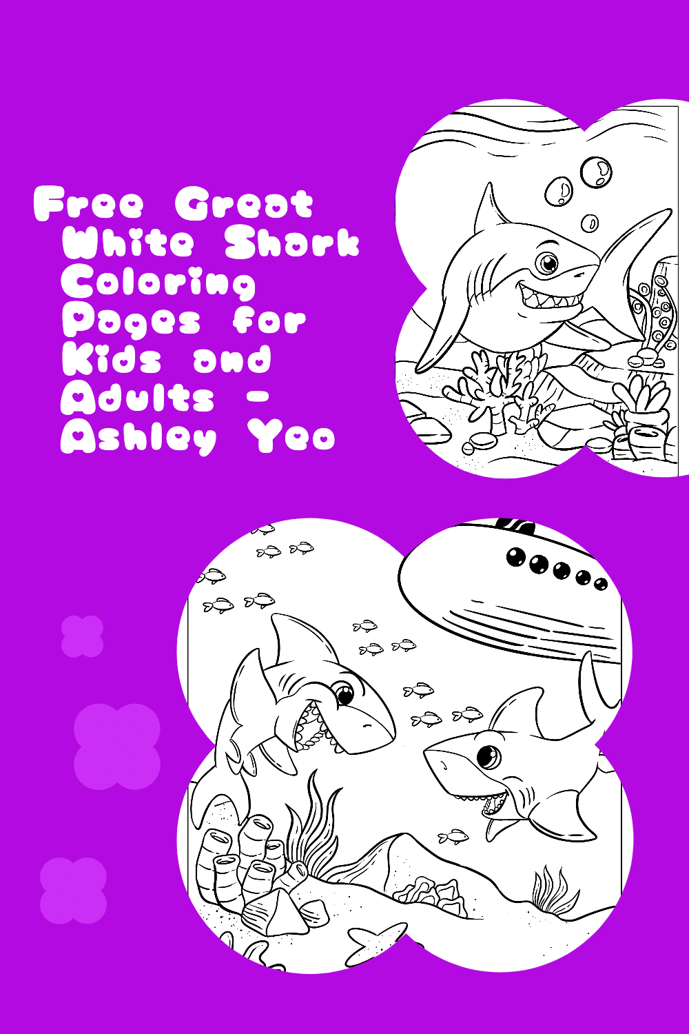 Free great white shark coloring pages for kids