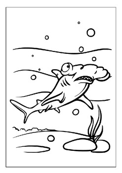 Meet the sharks of the ocean with our printable coloring pages collection pdf