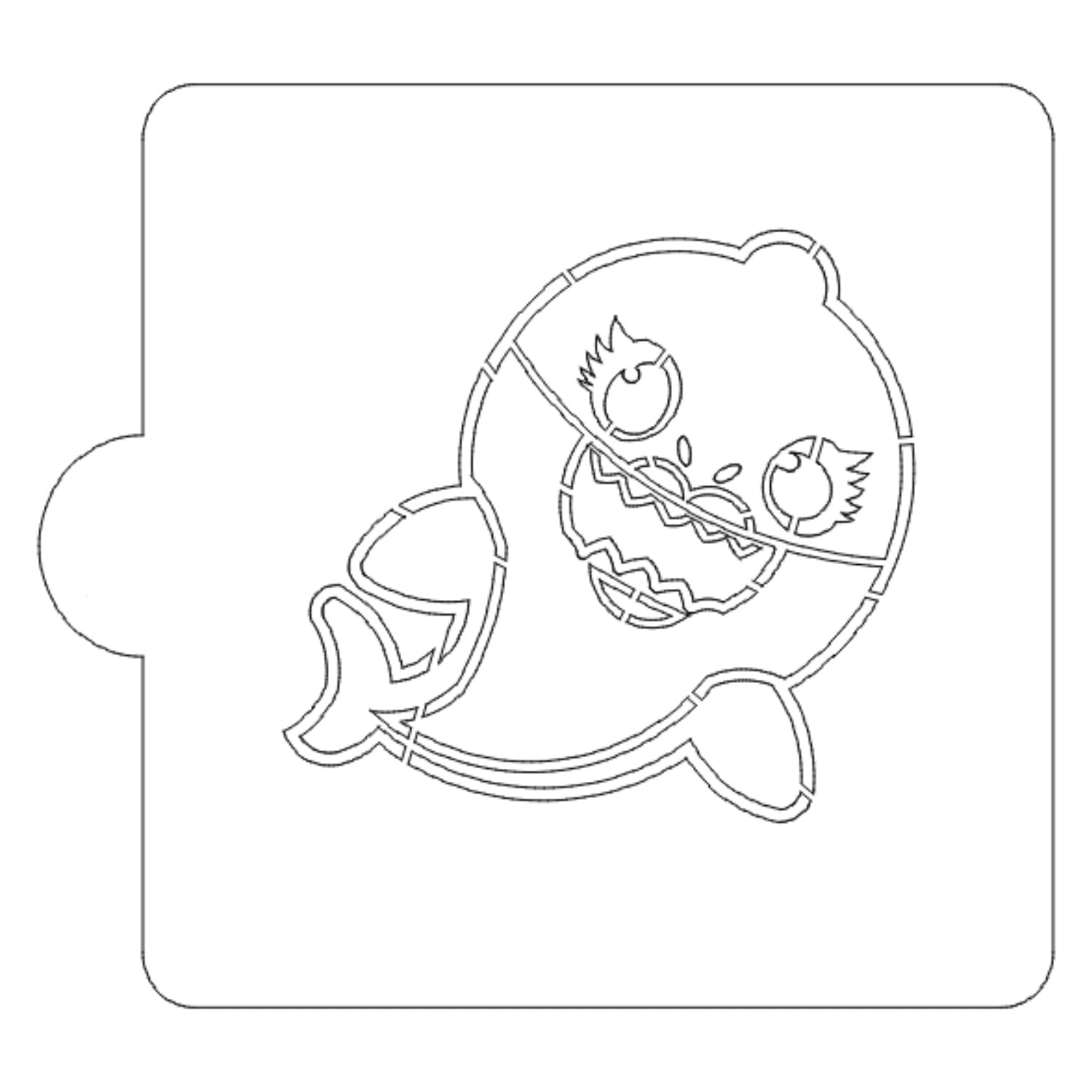 Inspired by mommy shark baby cartoon stencil for cookie or cake decorating made in usa ls home kitchen