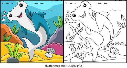 Sharks coloring book images stock photos d objects vectors