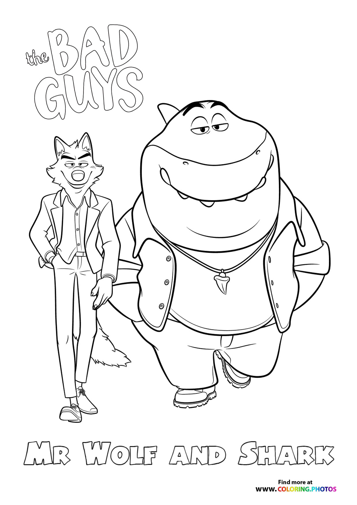 Mr wolf and shark