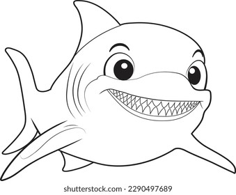 Shark coloring page images stock photos d objects vectors