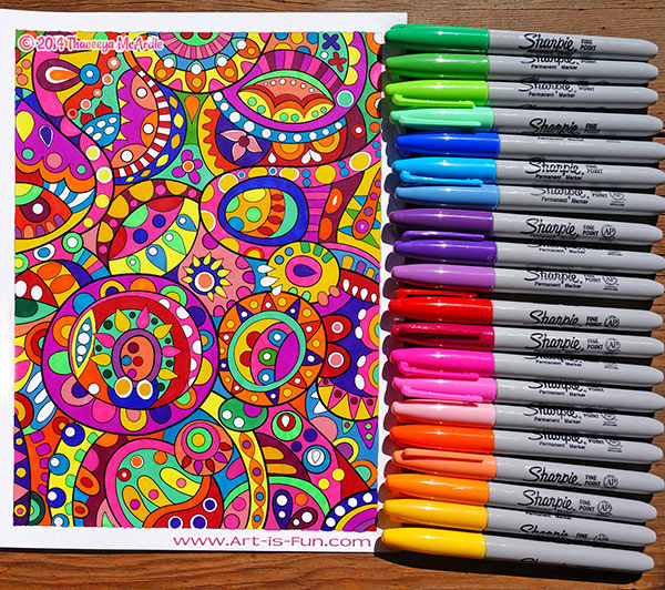 Coloring supplies the best markers colored pencils gel pens and more for coloring â art is fun