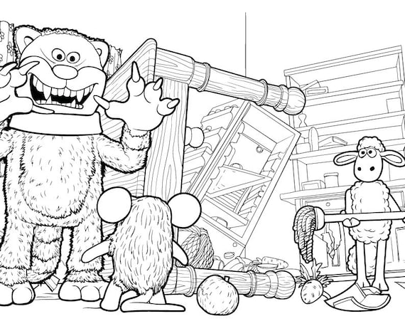 Colouring heaven collection shaun the sheepâ print magazine exclusive shaun the sheepâ colouring designs aardman animation