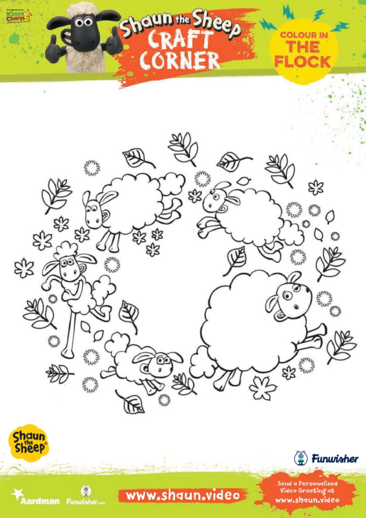 Shaun the sheep movie colouring
