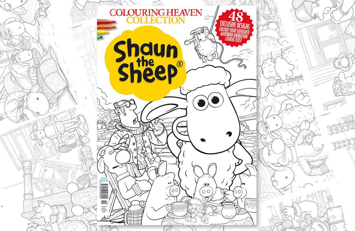 Shaun the sheep colouring heaven collection colouring heaven