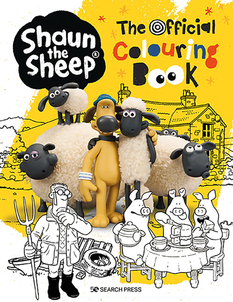 Search press shaun the sheep the official colouring book by aardman