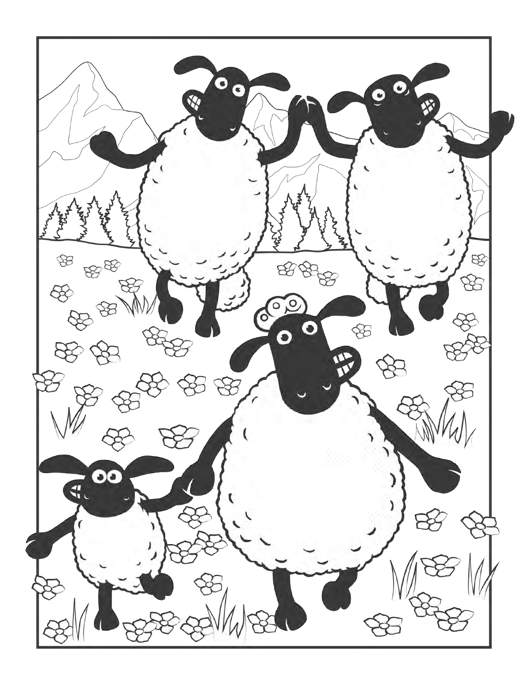 Shaun the sheep the official colouring book â gromit unleashed shop