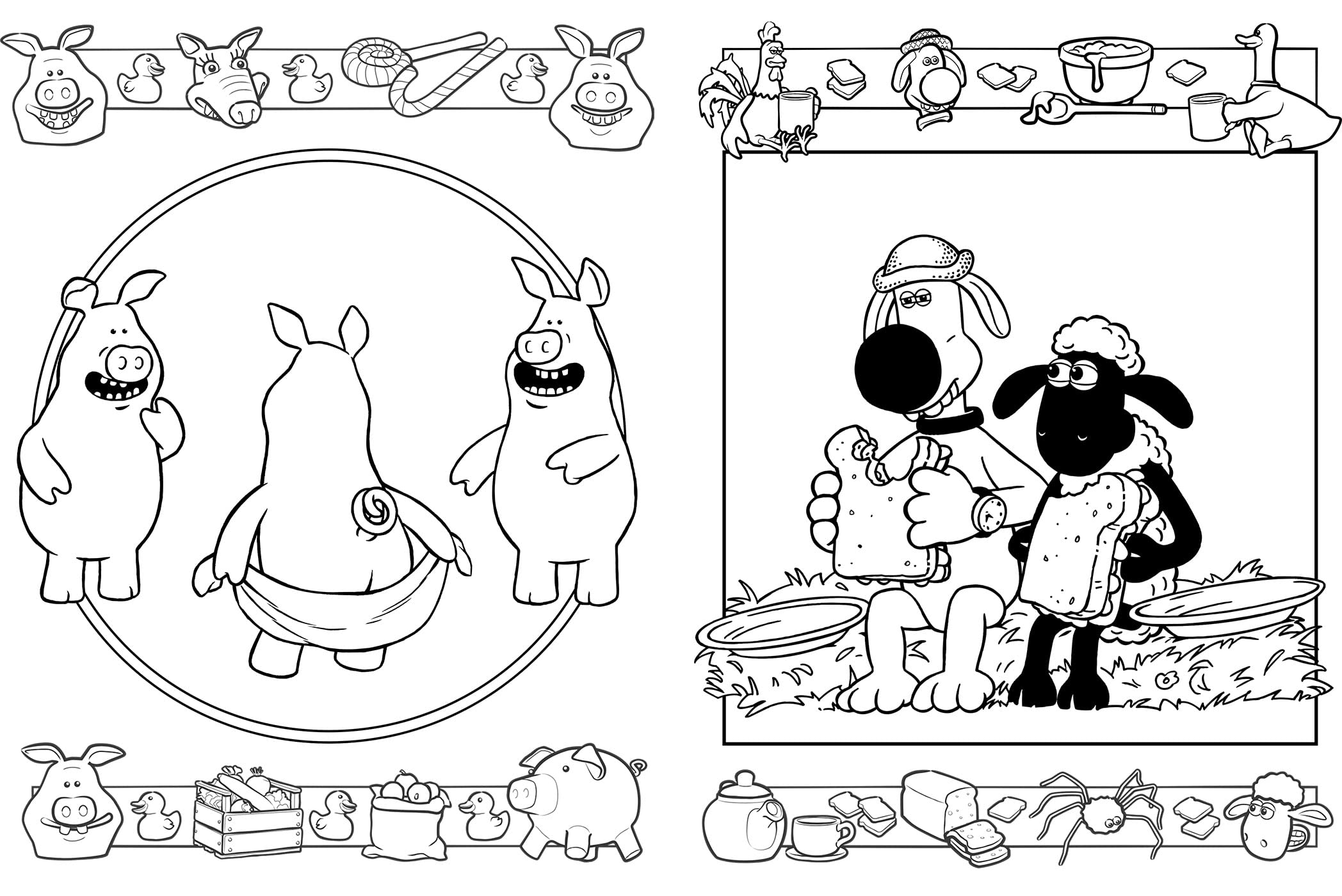 Shn the sheep the official colouring book by aardman aardman