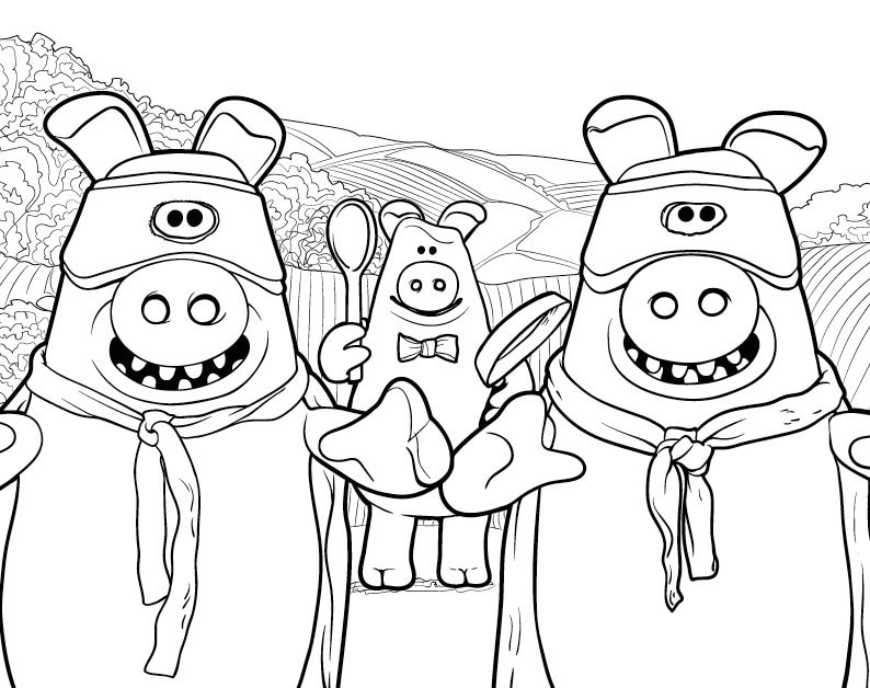 Colouring heaven collection shaun the sheepâ print magazine exclusive shaun the sheepâ colouring designs aardman animation