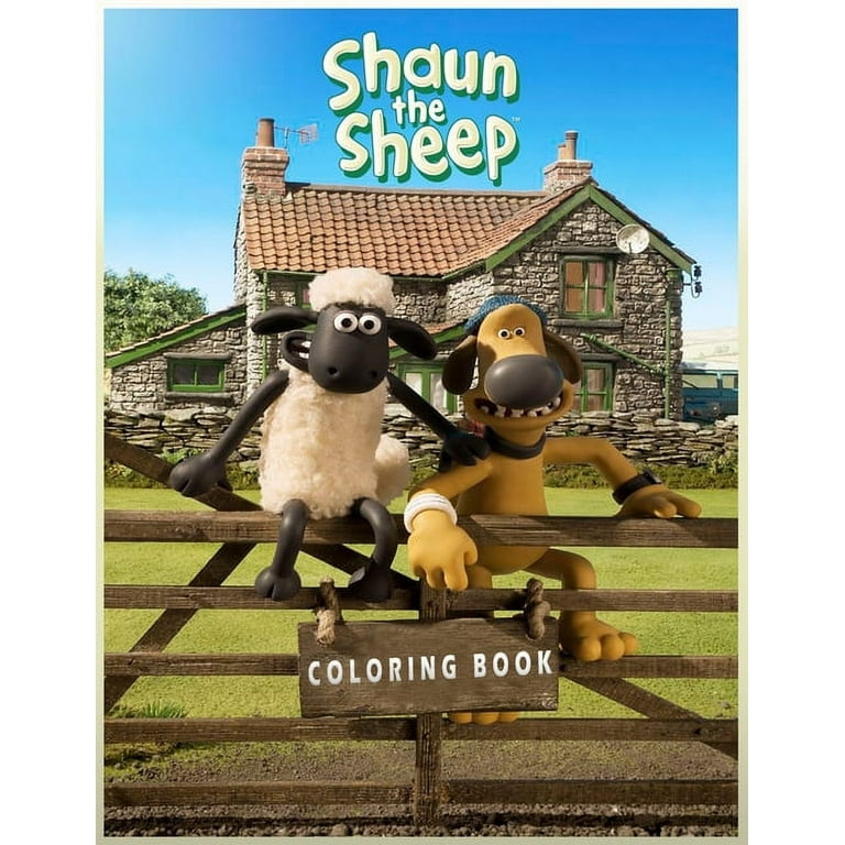 Shaun the sheep coloring book coloring book with epic fun illustrations for anyone who loves shaun the sheep paperback