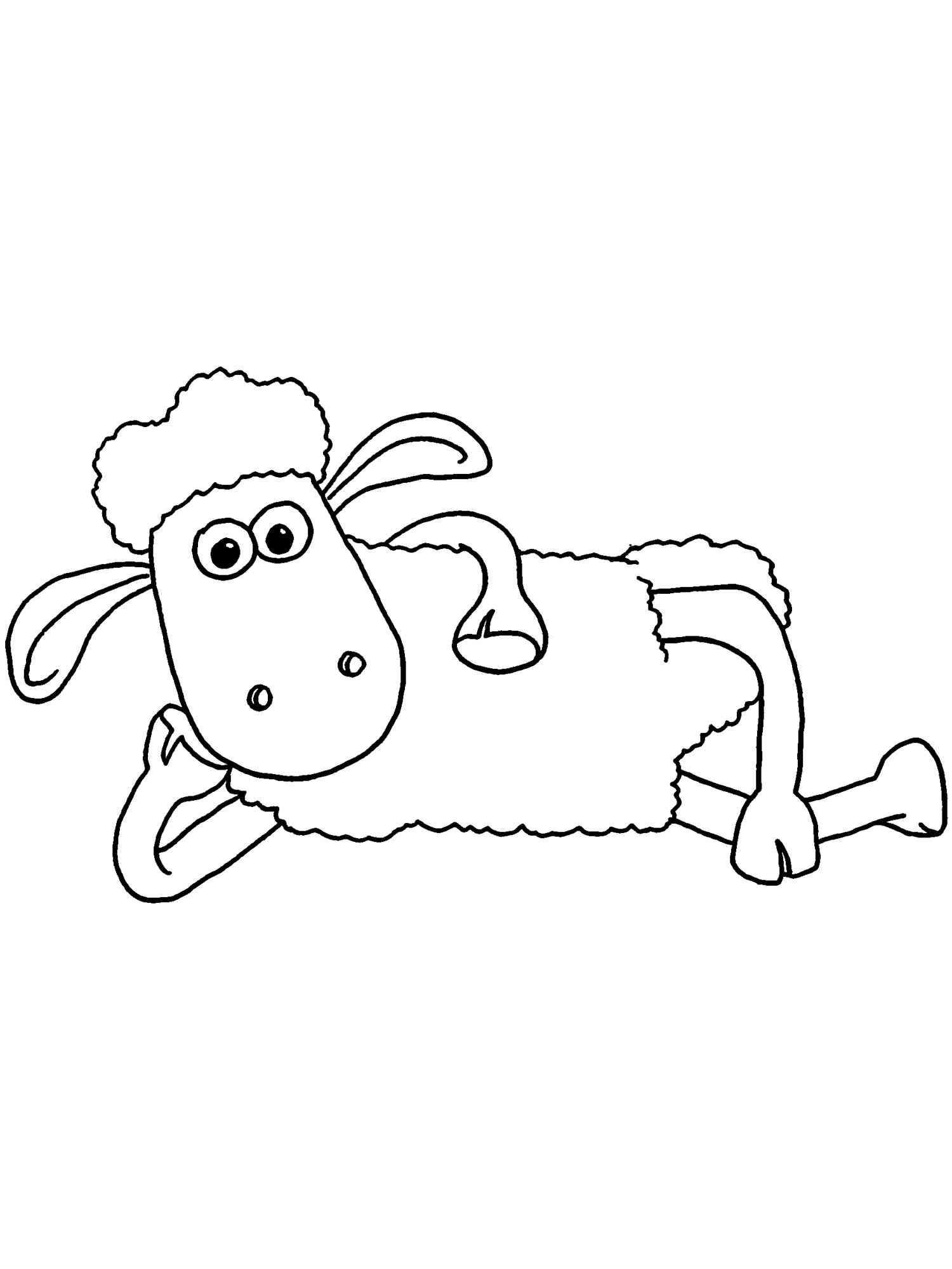 Shaun the sheep coloring pages