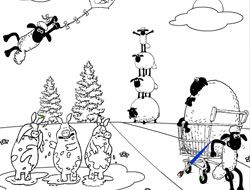 Shaun the sheep coloring