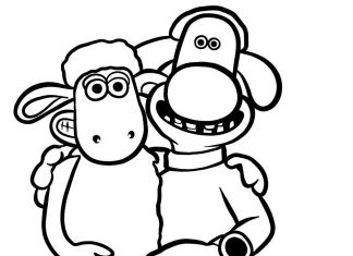 Shaun the sheep coloring pages to print and print online