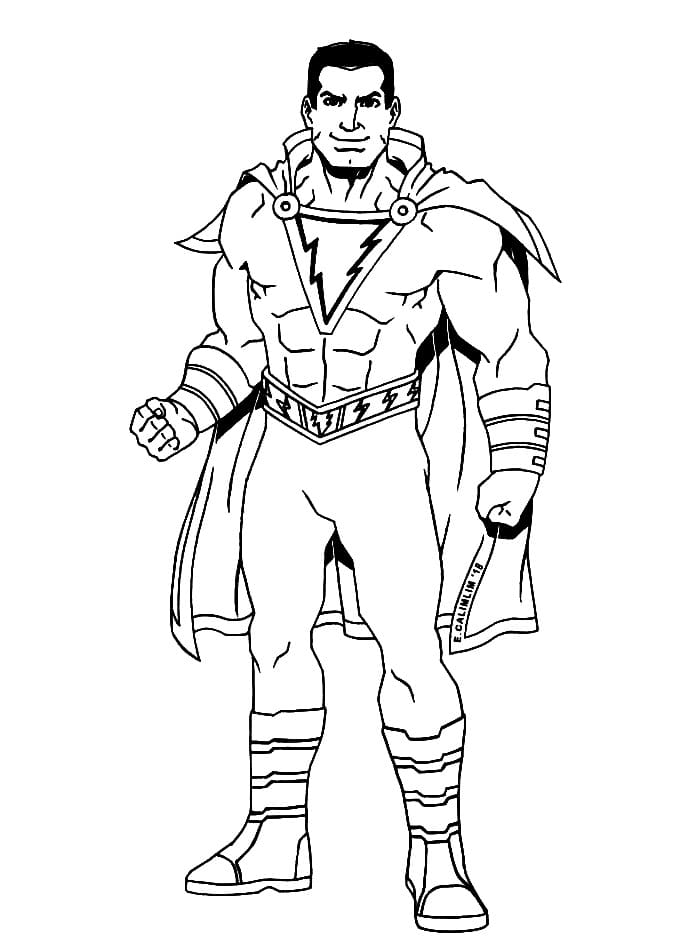 Shazam coloring pages coloring pages for kids to print for free